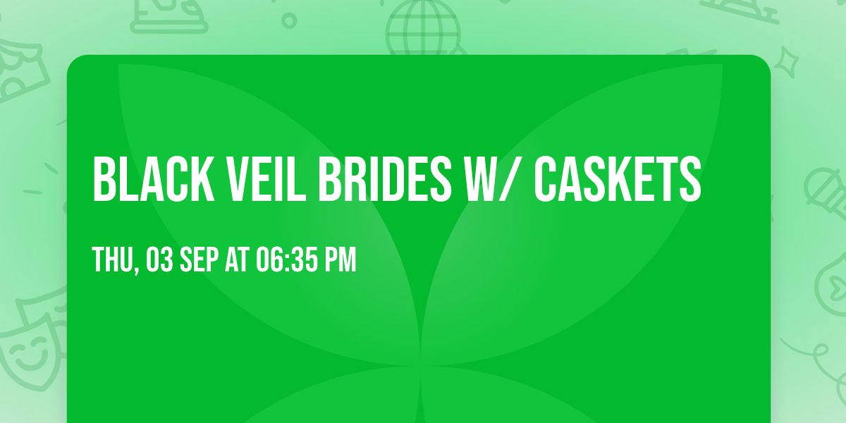 Black Veil Brides w\/ Caskets