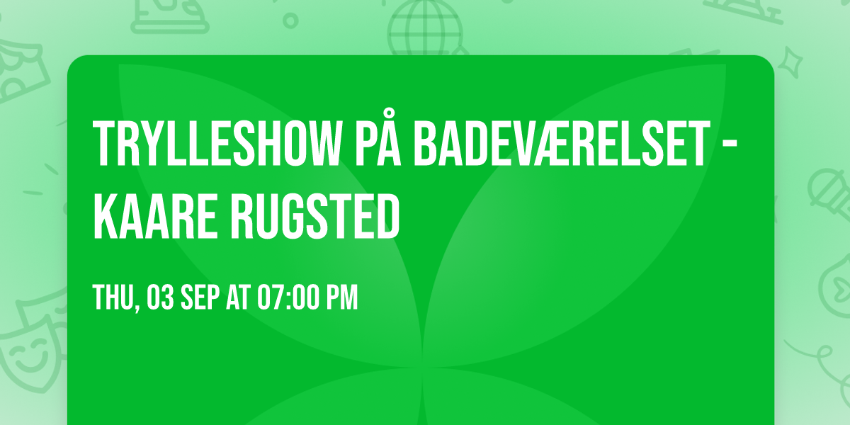 Trylleshow p\u00e5 BADEV\u00c6RELSET - Kaare Rugsted
