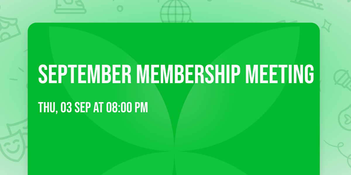 September membership meeting 
