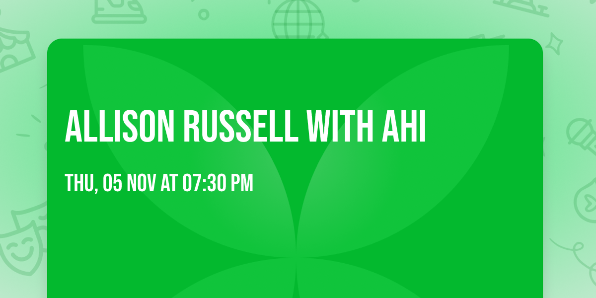 Allison Russell with AHI
