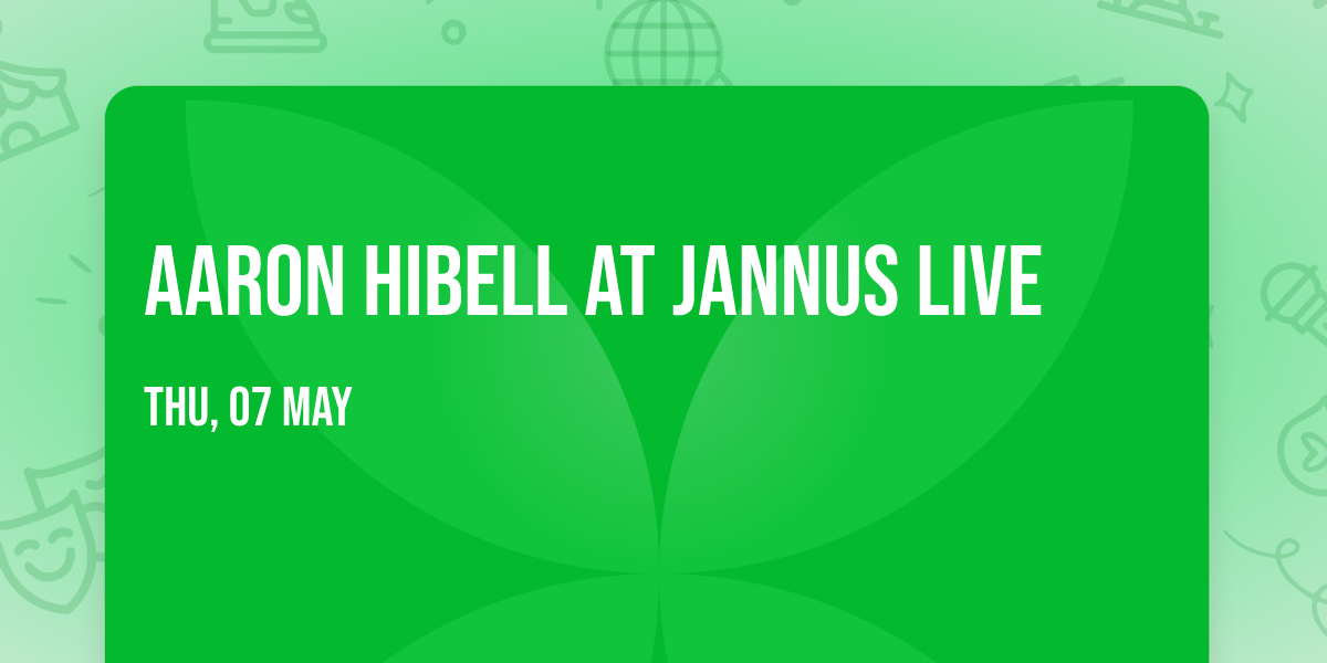 Aaron Hibell at Jannus Live