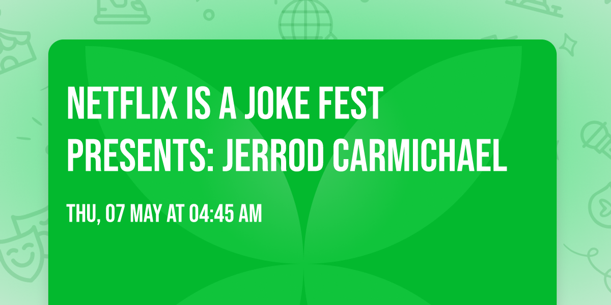 Netflix Is A Joke Fest Presents: Jerrod Carmichael
