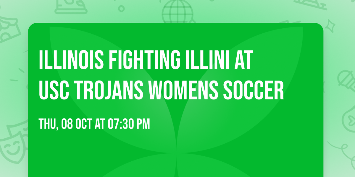 Illinois Fighting Illini at USC Trojans Womens Soccer