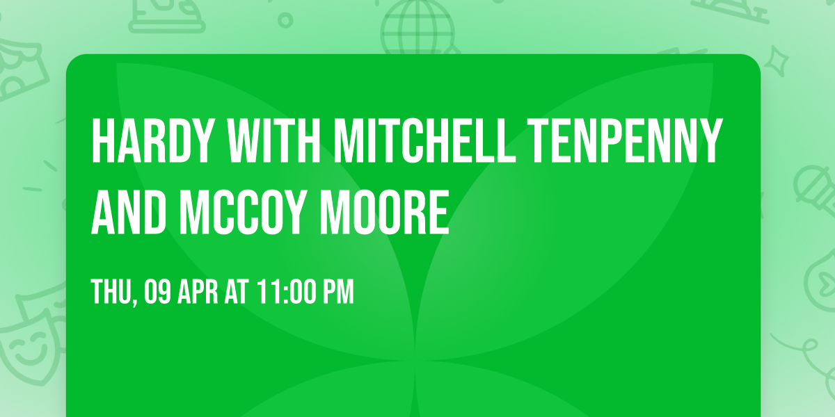 Hardy with Mitchell Tenpenny and McCoy Moore