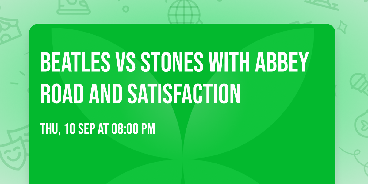 Beatles vs Stones with Abbey Road and Satisfaction