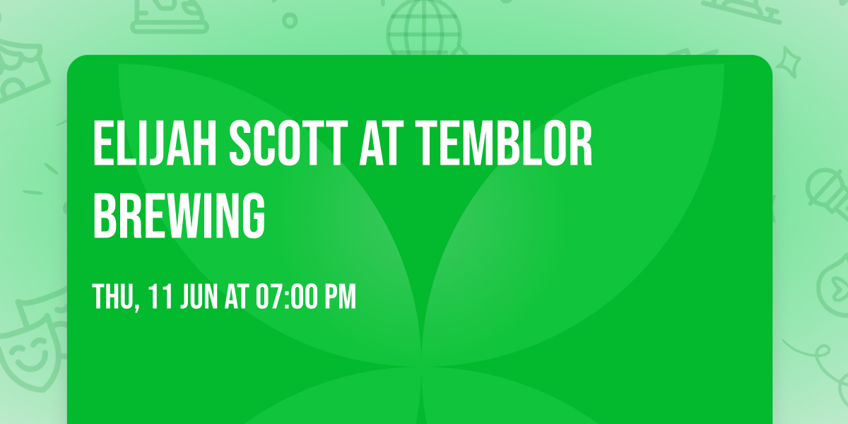 Elijah Scott at Temblor Brewing