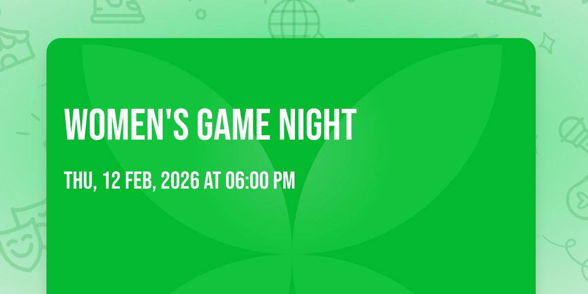 Womens Game Night