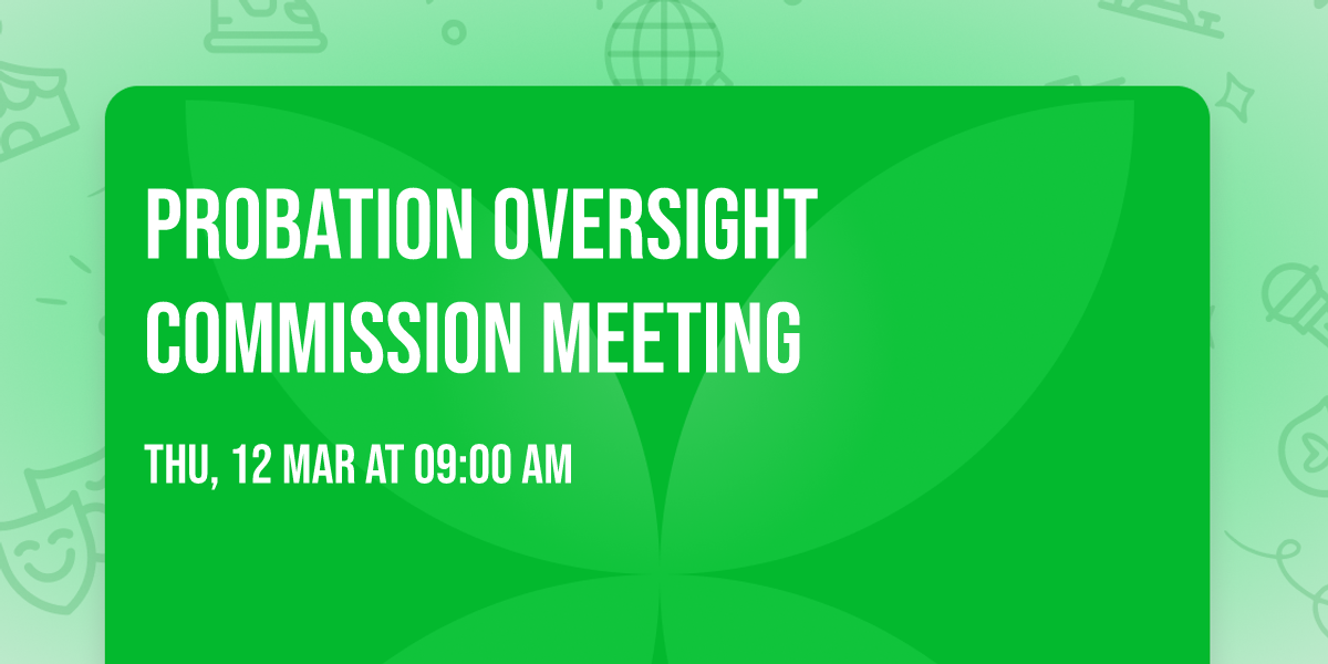 Probation Oversight Commission Meeting