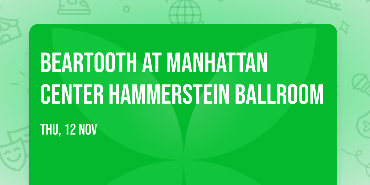 Beartooth at Manhattan Center Hammerstein Ballroom