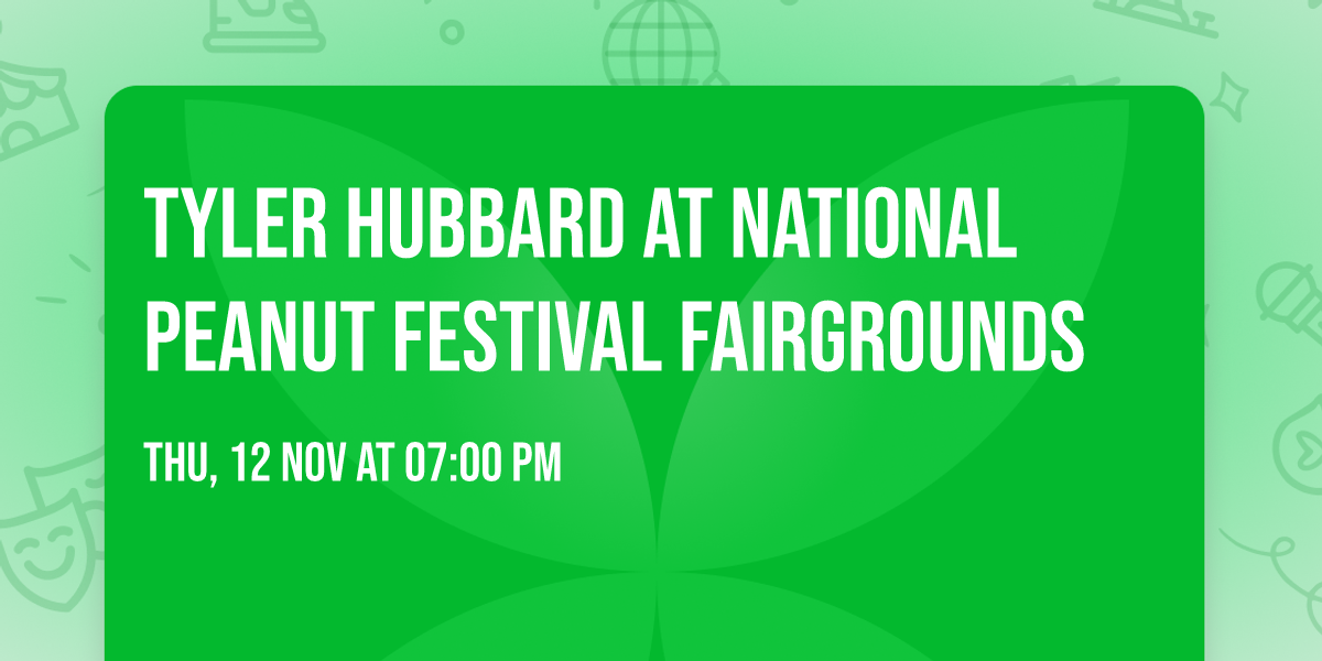 Tyler Hubbard at National Peanut Festival Fairgrounds
