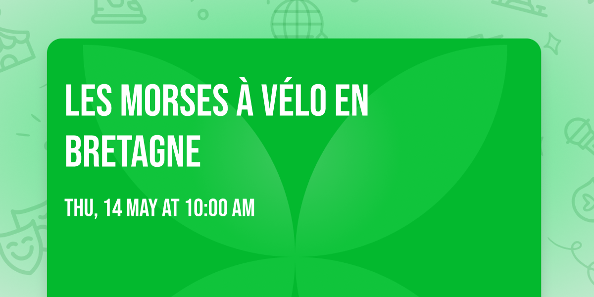 Les Morses \u00e0 v\u00e9lo en Bretagne 