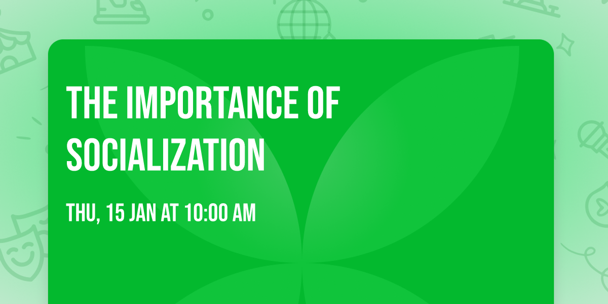 The Importance of Socialization