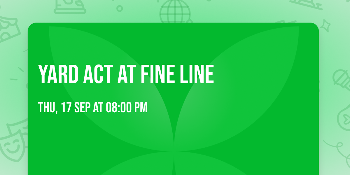Yard Act at Fine Line