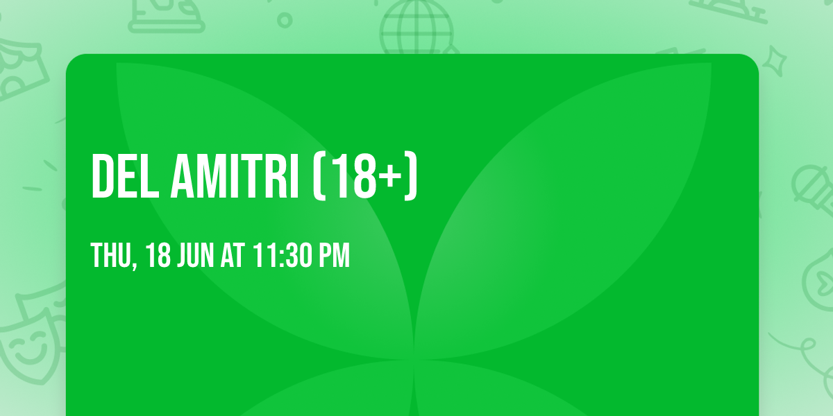 Del Amitri (18+)