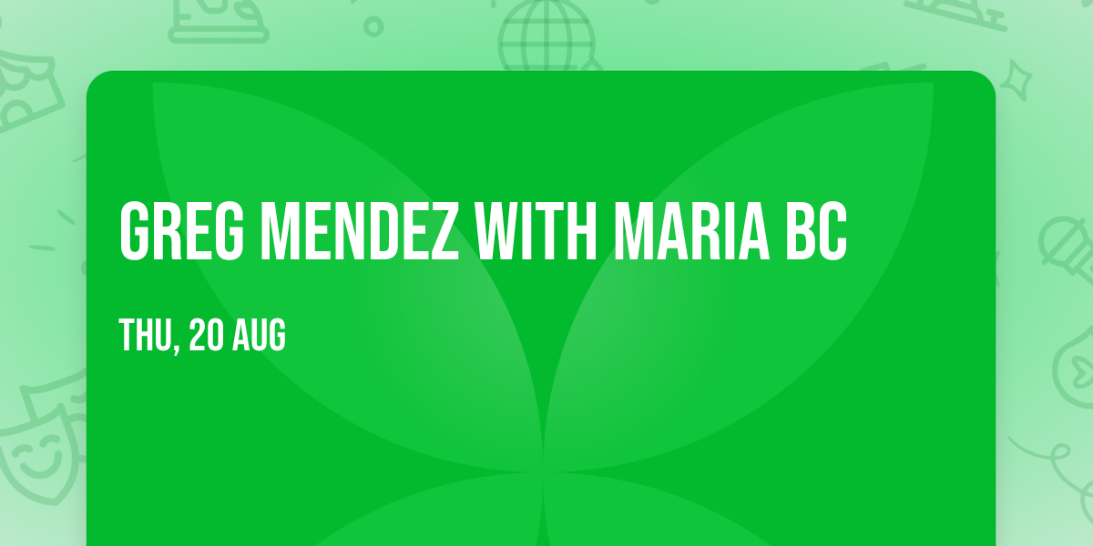 Greg Mendez with Maria BC