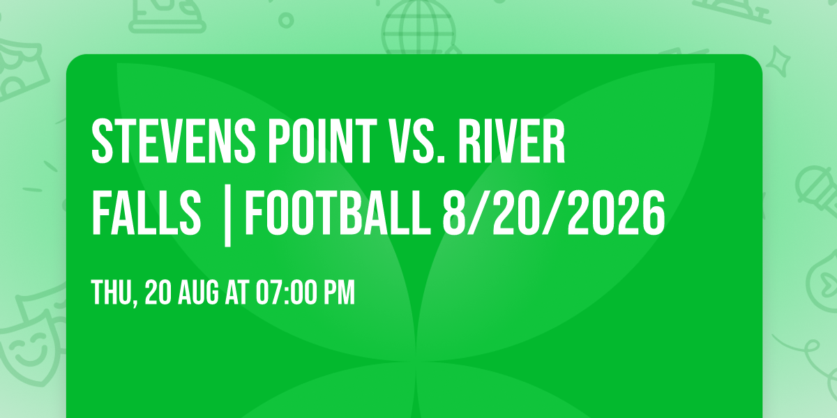 Stevens Point vs. River Falls |FOOTBALL 8\/20\/2026
