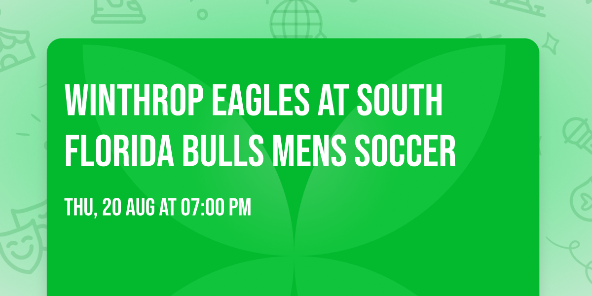 Winthrop Eagles at South Florida Bulls Mens Soccer