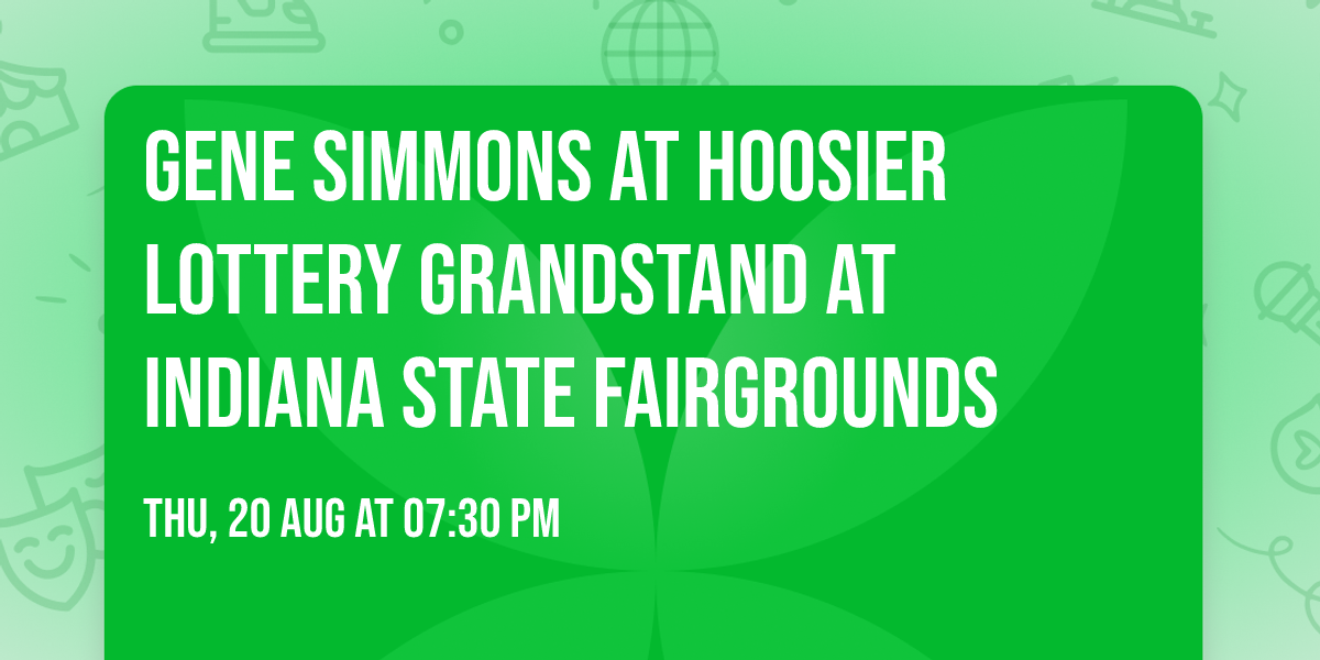 Gene Simmons at Hoosier Lottery Grandstand at Indiana State Fairgrounds