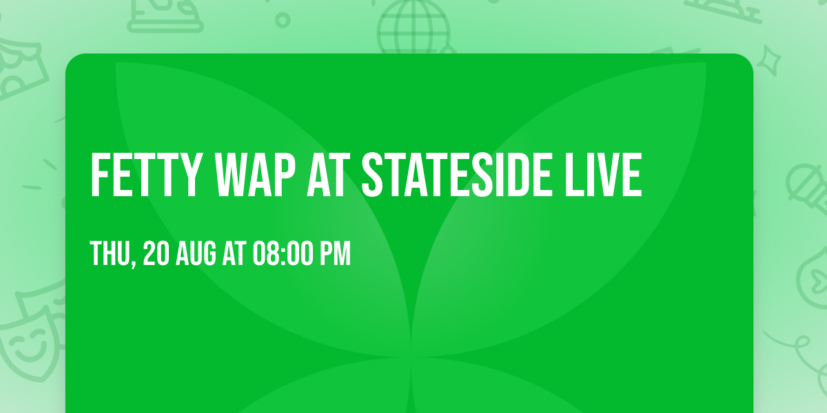 Fetty Wap at Stateside Live