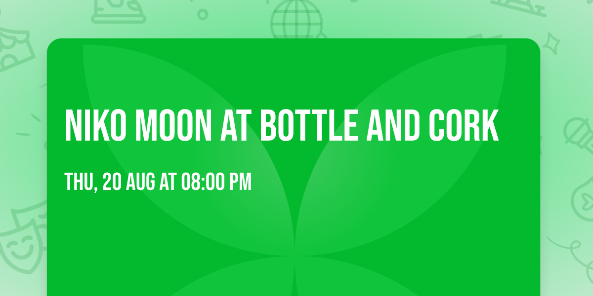 Niko Moon at Bottle and Cork
