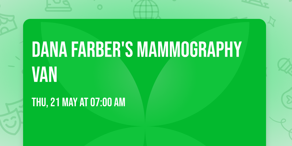 Dana Farber's Mammography Van