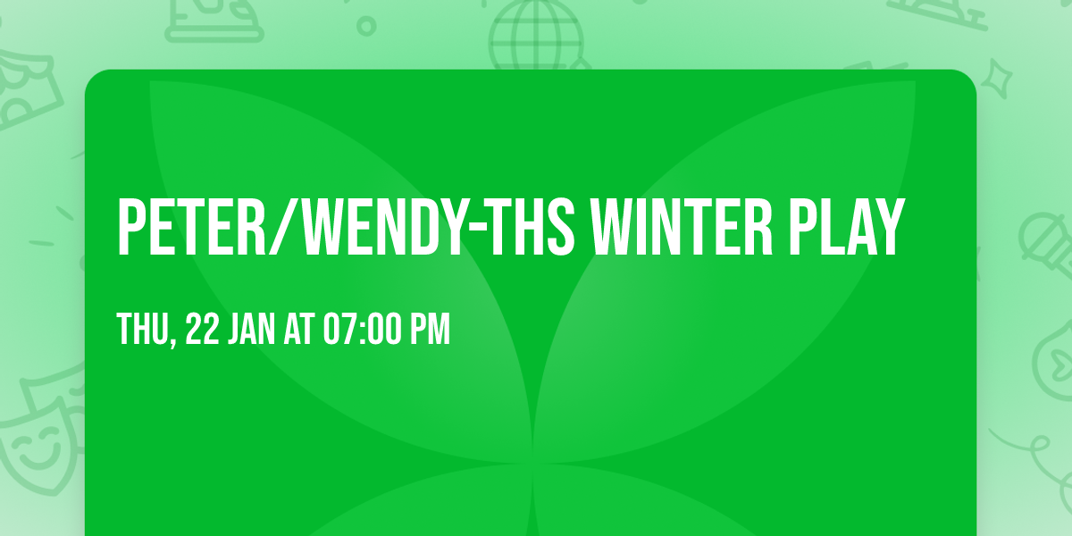 Peter\/Wendy-THS Winter Play
