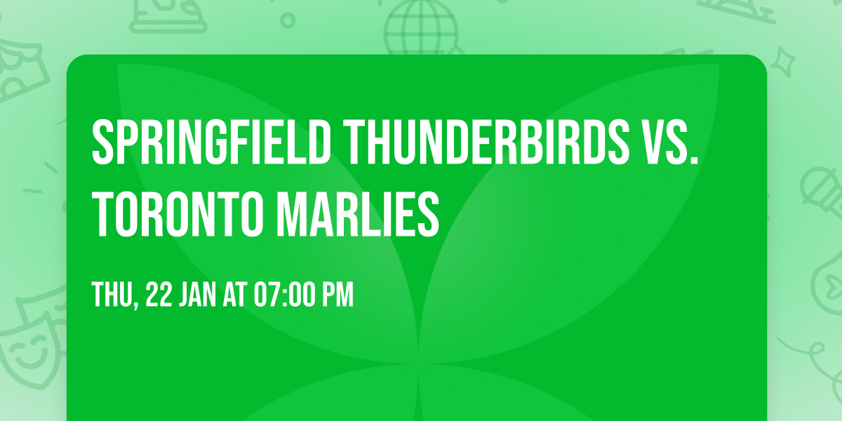 Springfield Thunderbirds vs. Toronto Marlies