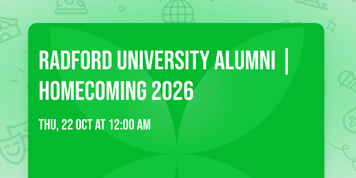 Radford University Alumni | Homecoming 2026