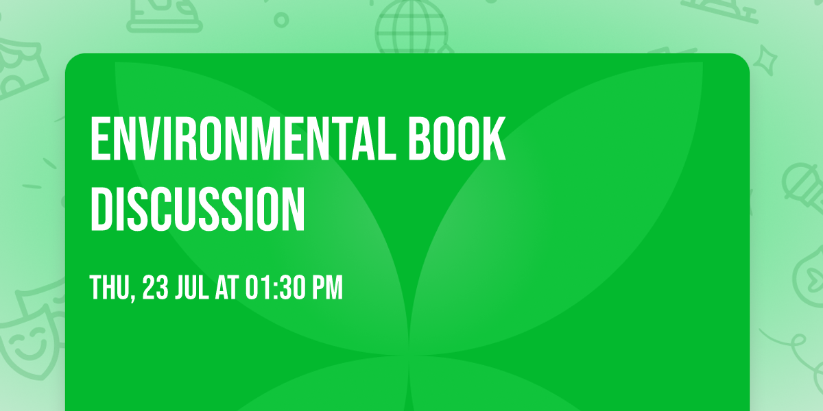 Environmental Book Discussion 