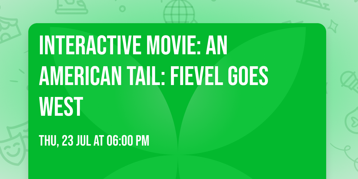 Interactive Movie: An American Tail: Fievel Goes West