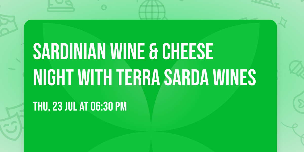 Sardinian Wine & Cheese Night with Terra Sarda wines