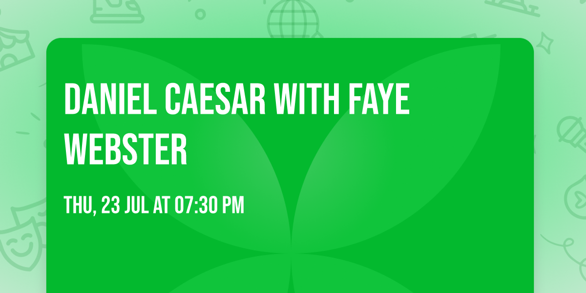 Daniel Caesar with Faye Webster