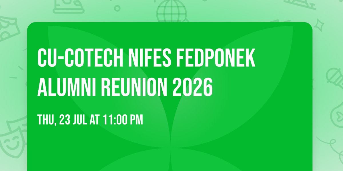 CU-COTECH NIFES FEDPONEK ALUMNI REUNION 2026