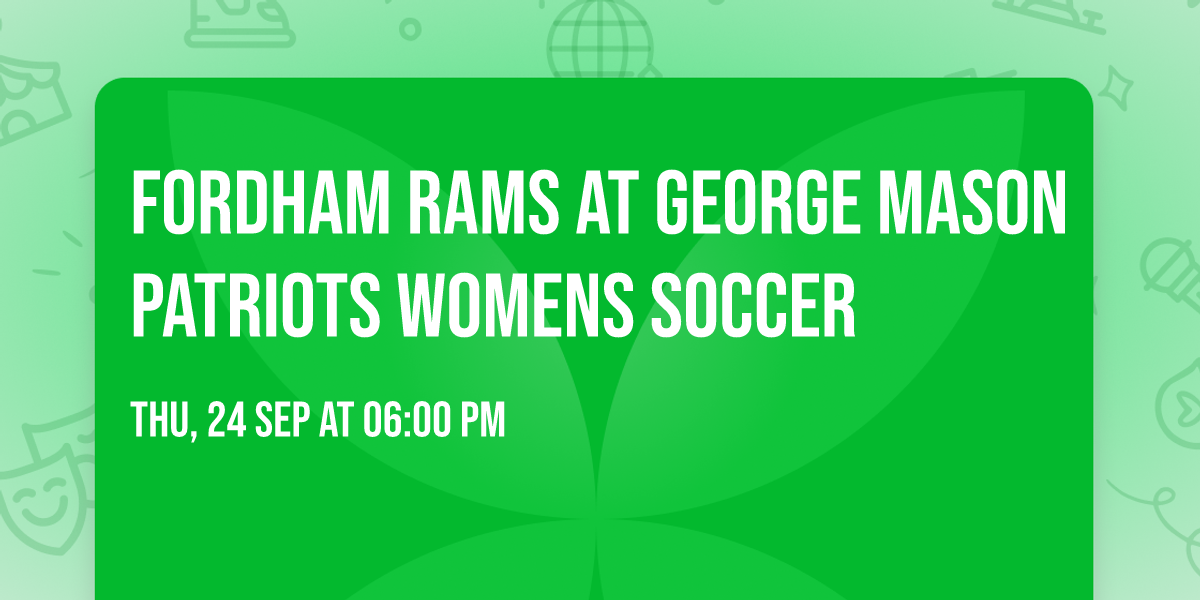 Fordham Rams at George Mason Patriots Womens Soccer