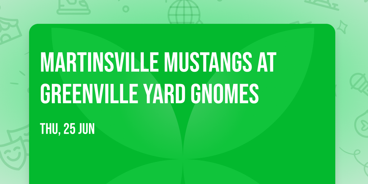Martinsville Mustangs at Greenville Yard Gnomes