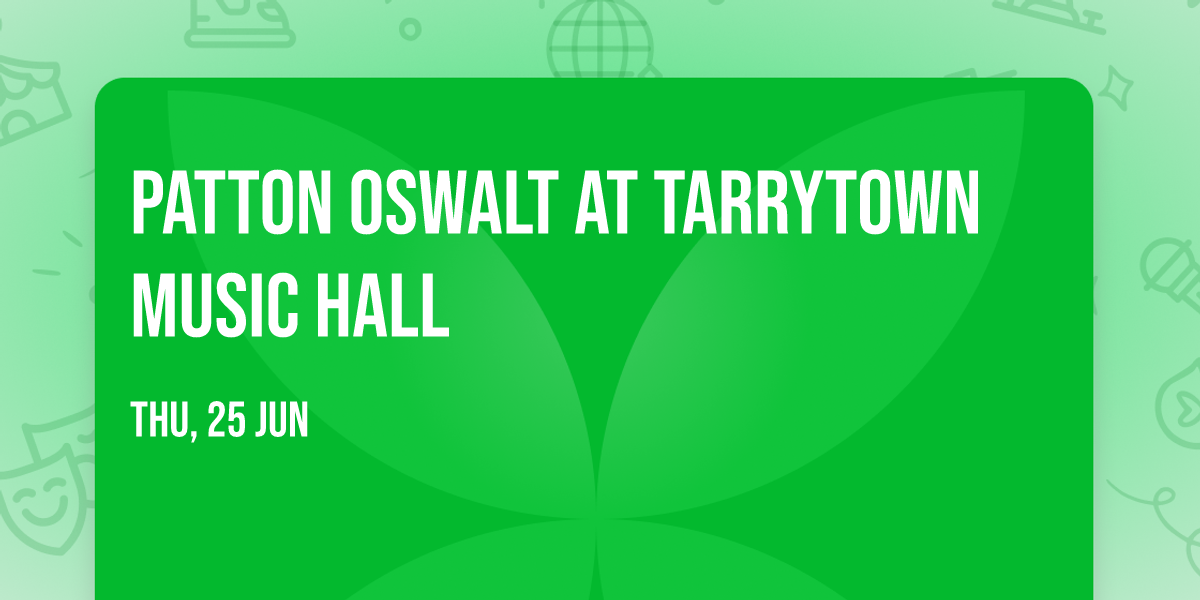 Patton Oswalt at Tarrytown Music Hall