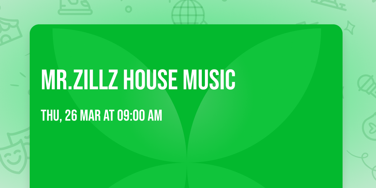 MR.Zillz house music 