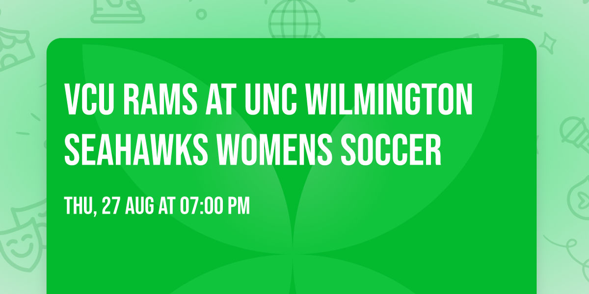 VCU Rams at UNC Wilmington Seahawks Womens Soccer