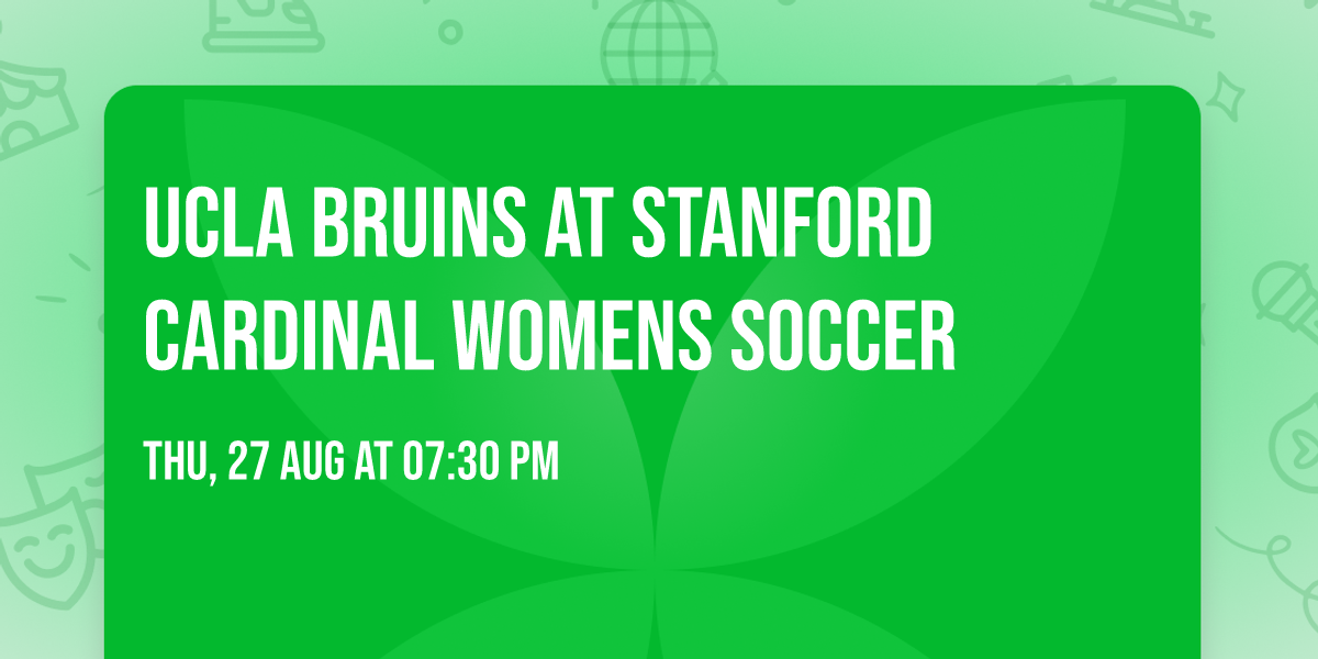 UCLA Bruins at Stanford Cardinal Womens Soccer