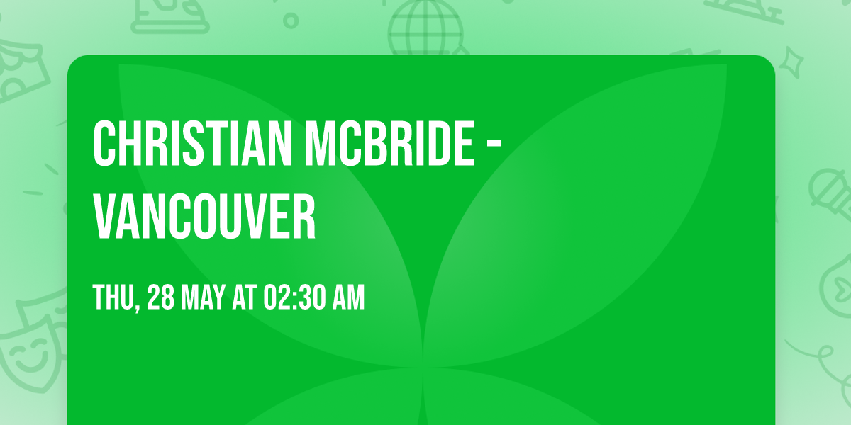 Christian McBride - Vancouver