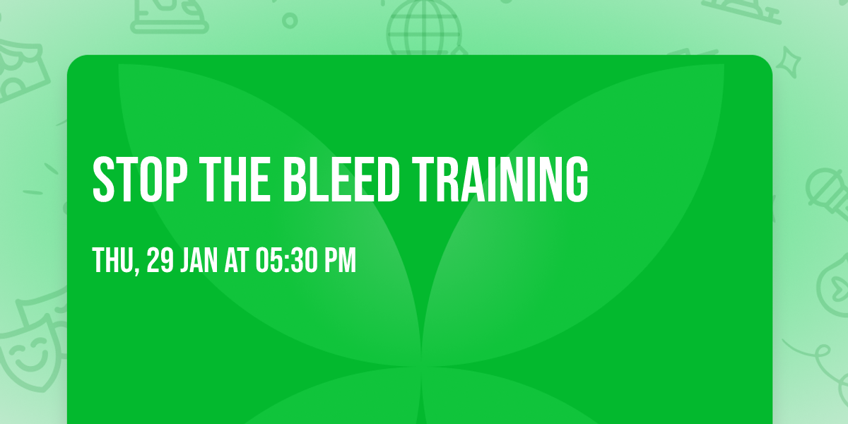 Stop the Bleed Training