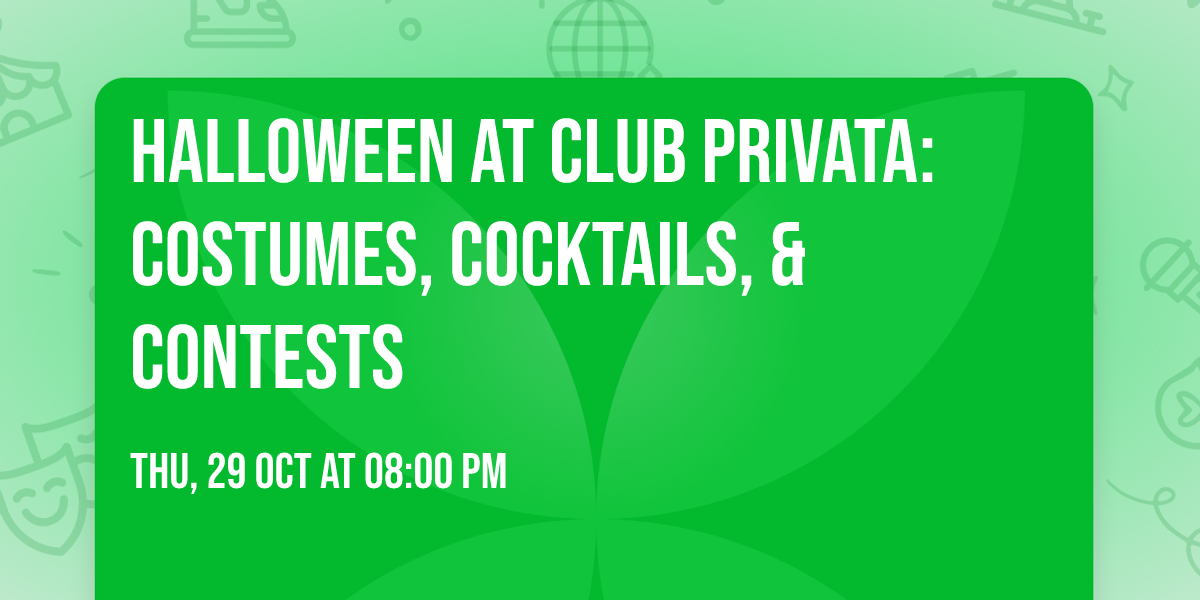 Halloween at Club Privata: Costumes, Cocktails, & Contests