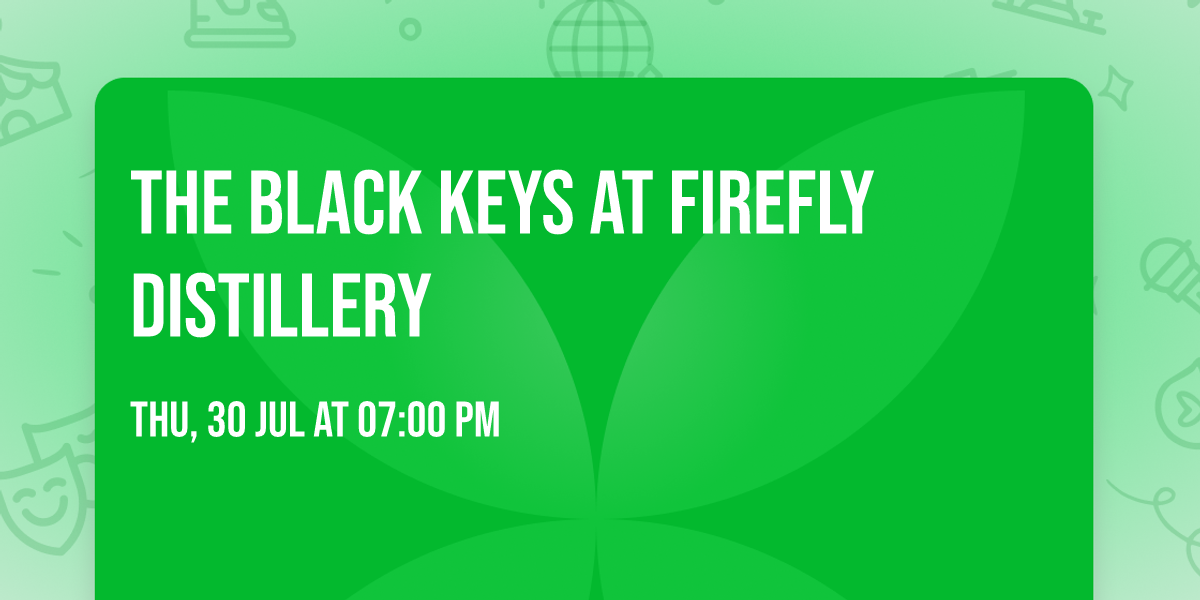 The Black Keys at Firefly Distillery