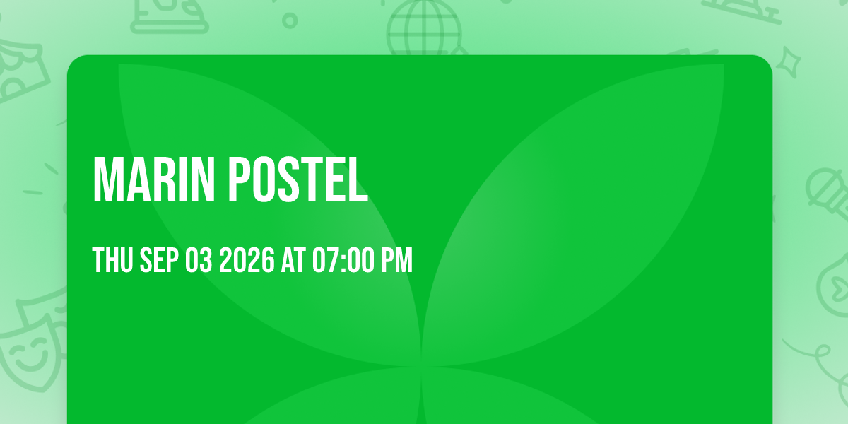 Affiche Marin Postel