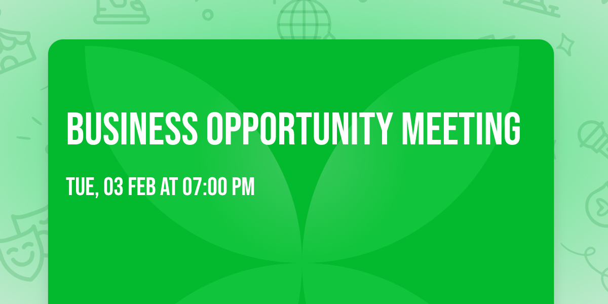 Business Opportunity Meeting