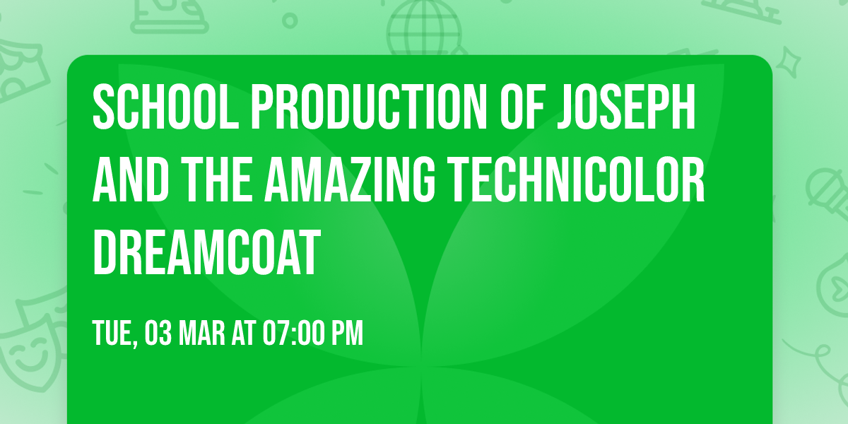 School production of Joseph and the Amazing Technicolor Dreamcoat 