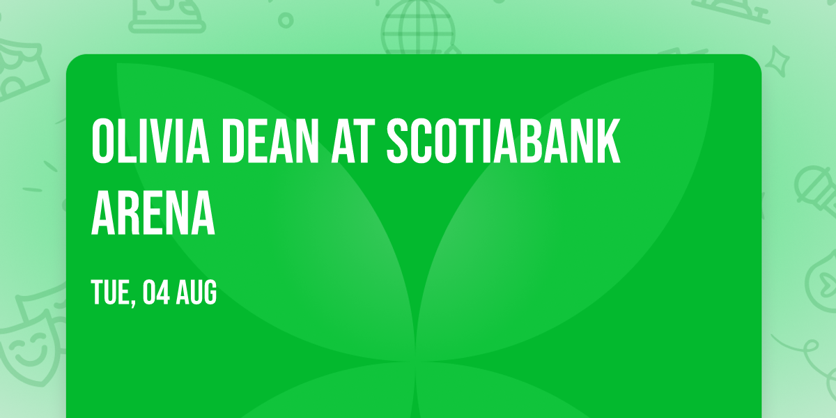 Olivia Dean at Scotiabank Arena