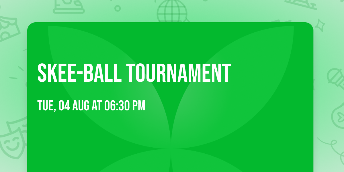 Skee-Ball Tournament 