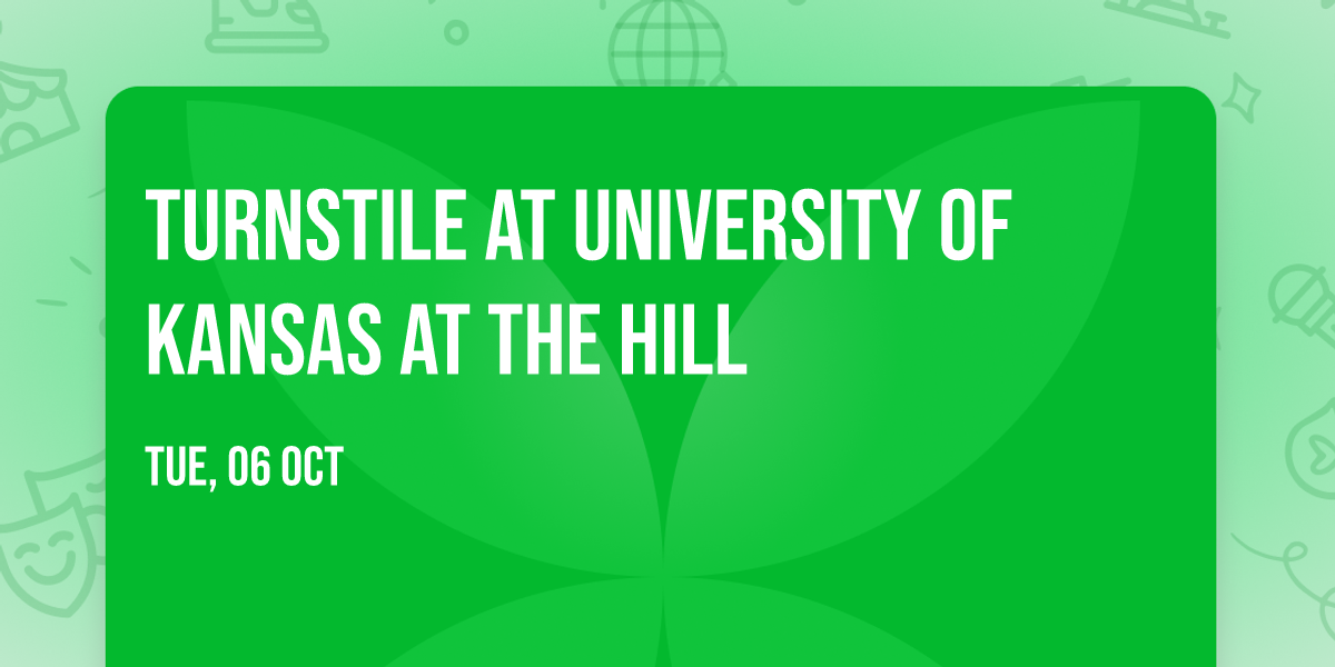 Turnstile at University of Kansas at the Hill