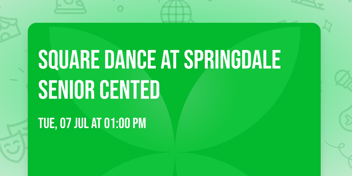 Square dance at Springdale Senior Cented